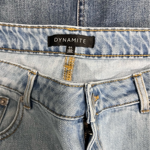 BUNDLE OF 2 DENIM MINI SKIRTS BY DYNAMITE SIZE LARGE - Picture 8 of 11